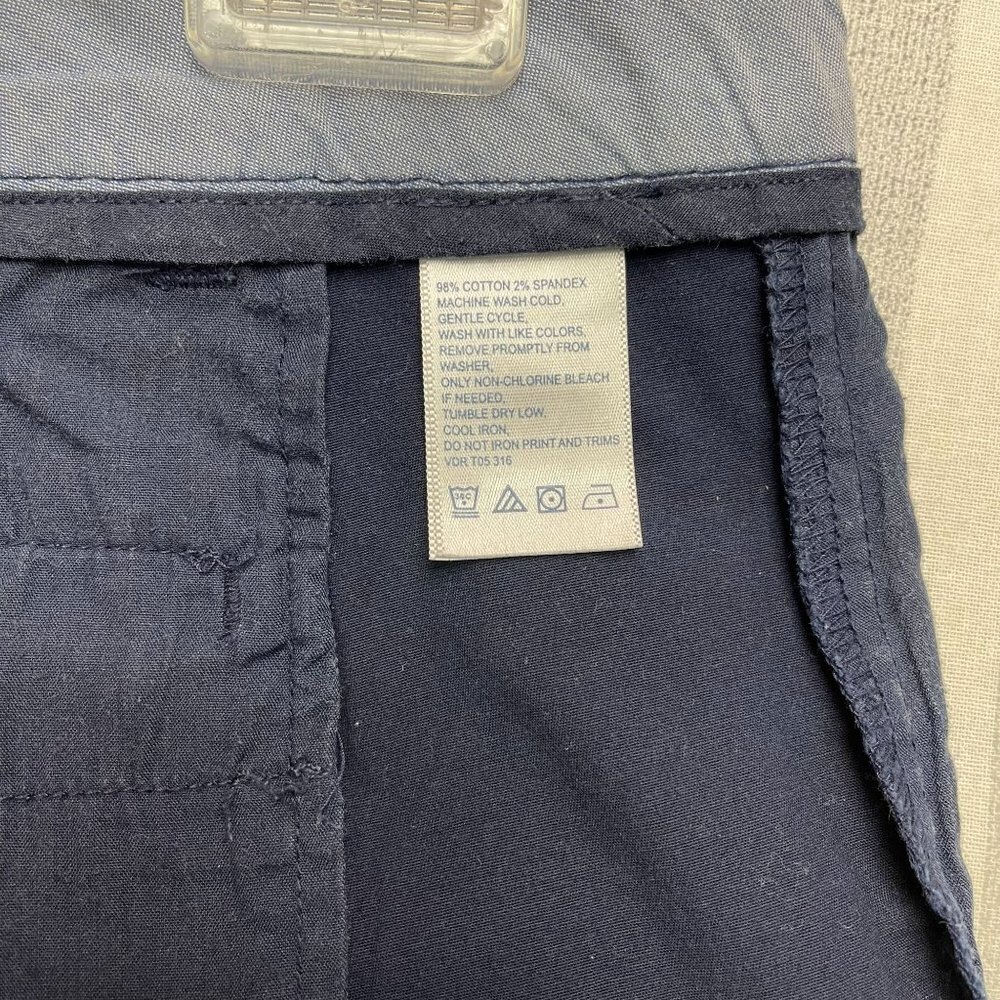 Nautica Women Chino Short Navy Blue Size 8 Summer - Picture 11 of 12